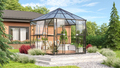 Växthus Hera 9000 Svart Glas/Poly 9 m² Vitavia